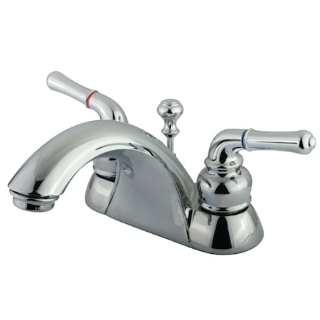 Kingston Brass Naples, 4" Centerset Bathroom Faucet, Chrome KB2621B